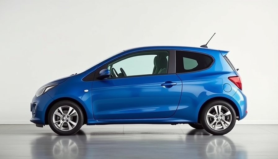 Sleek blue compact car, ideal for best used family cars for 2025.