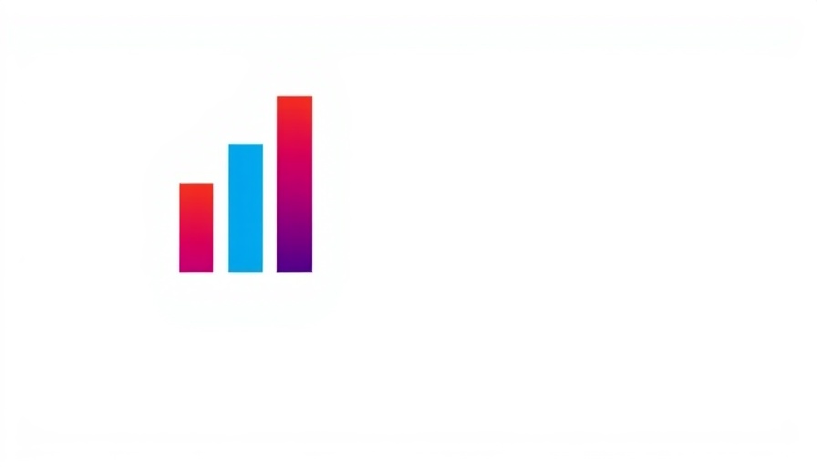 Colorful modern logo with red and blue bars