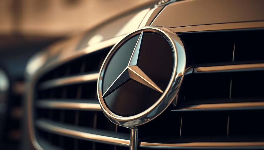 Mercedes-Benz emblem close-up, highlighting luxury design.