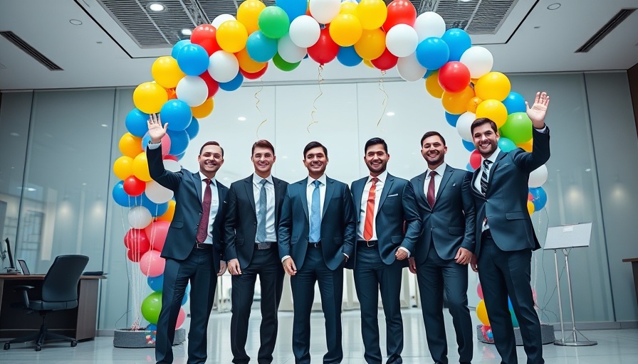Stellantis Network Performance event with businessmen celebrating.