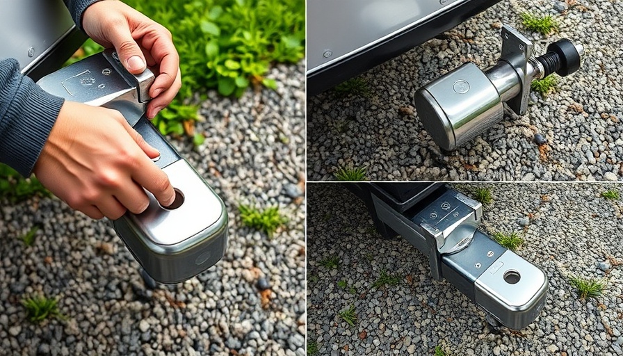Installing lightweight trailer hitches with stylish design.