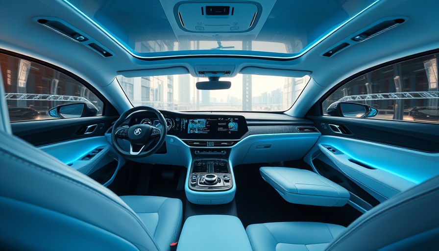 Futuristic car interior depicting a new era in mobility