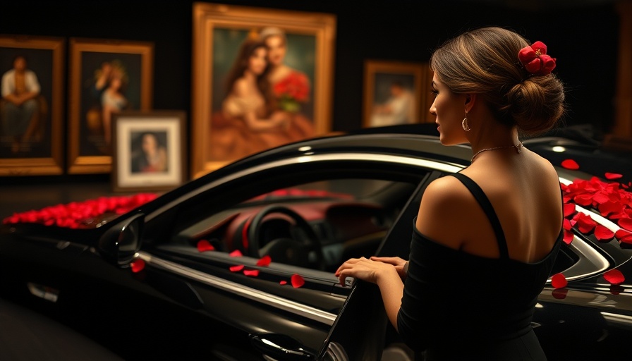 Sophisticated women with Mercedes-Benz in luxurious setting.
