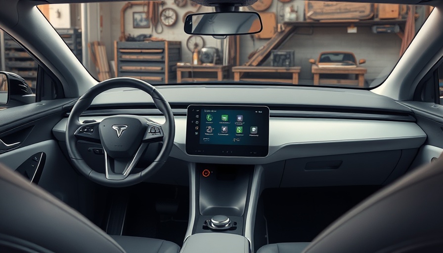 Interior of an affordable electric vehicle with a modern dashboard.