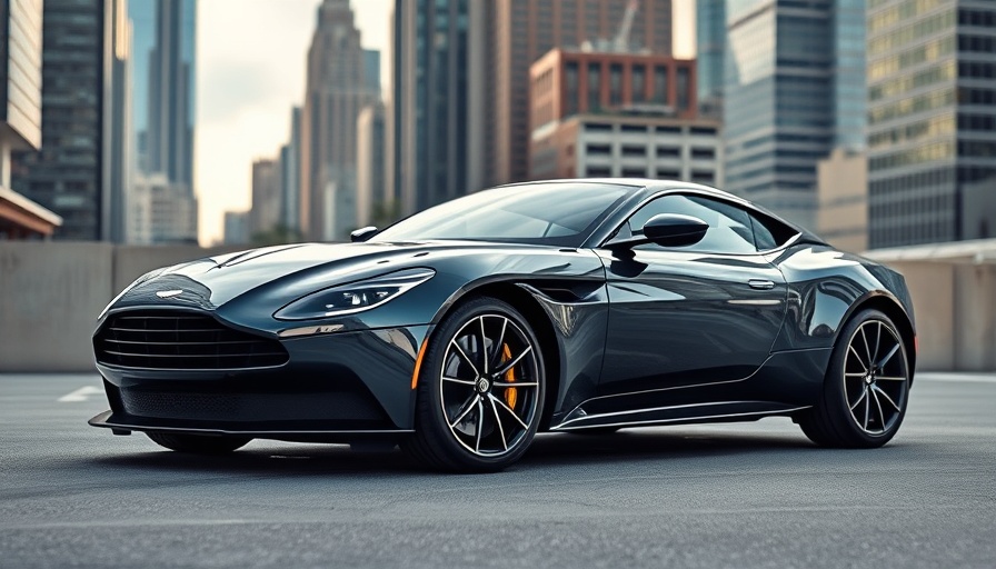 2026 Aston Martin DBX S in urban setting with skyscrapers.
