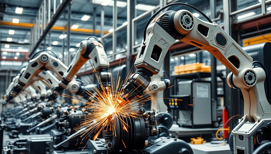Robotic arms assembling in factory, Chery plans to buy VW plants in Germany.