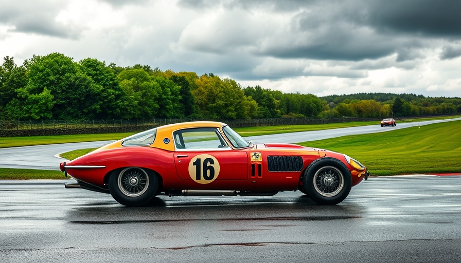 Mercedes-AMG GT 63 APXGP Edition concept, vintage race car on track.