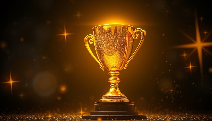 Golden trophy glowing with stars for TMO Star Awards 2025.