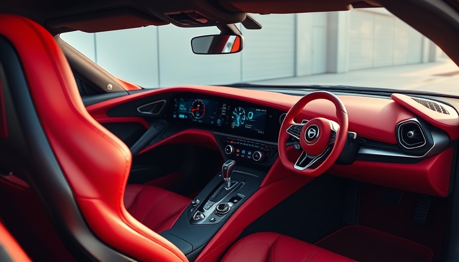 Luxurious 2026 Aston Martin Vantage Roadster interior with red leather