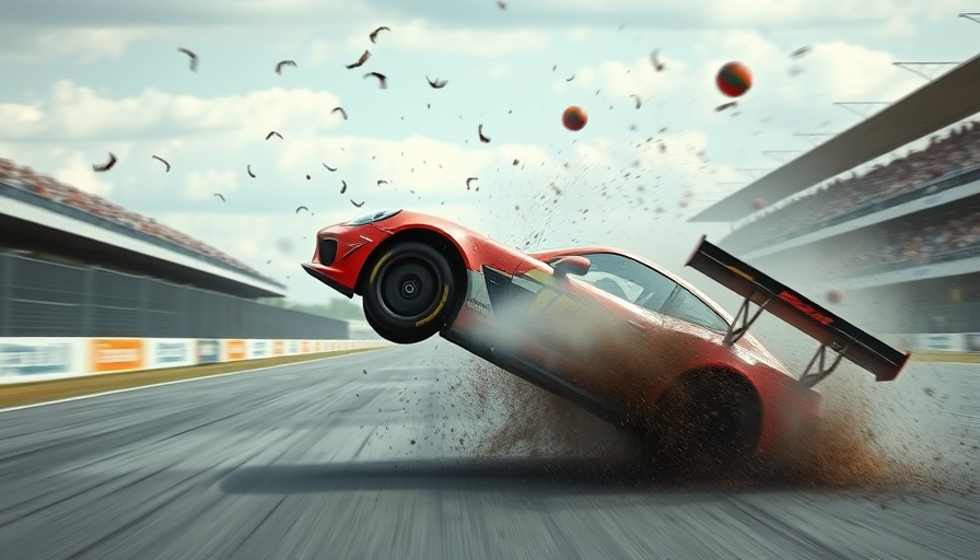 Kyffin Simpson Airborne Crash dynamic race scene.