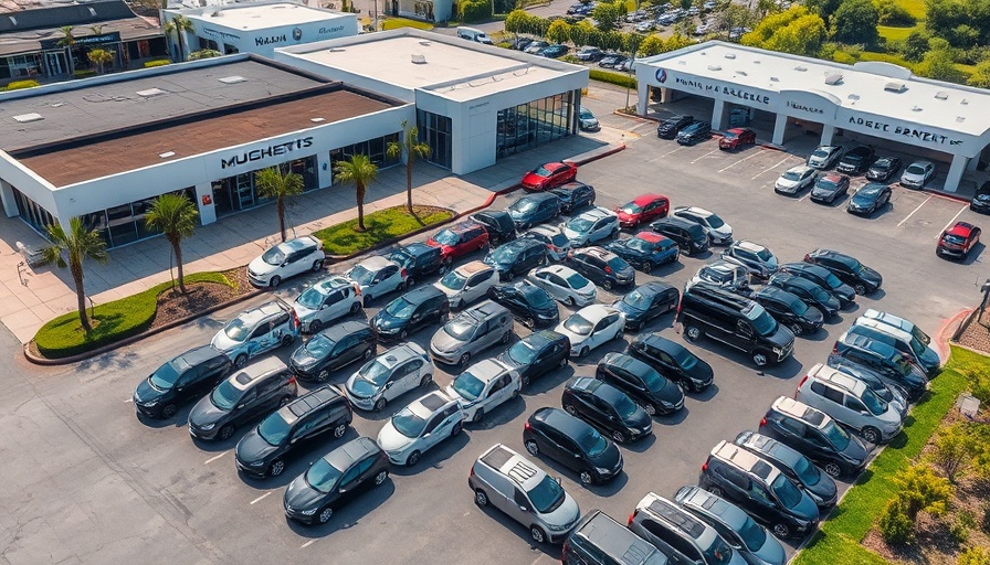 Letchworth Autoways' multi-franchise site with numerous cars.