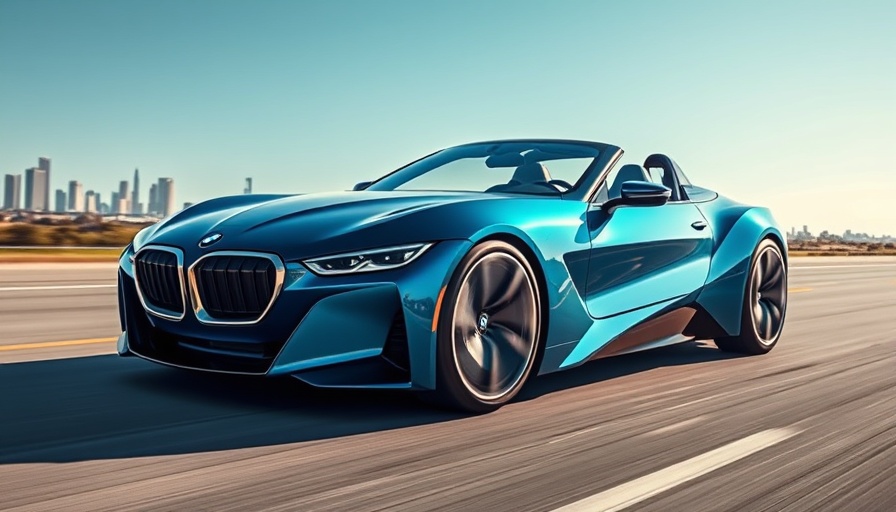 BMW Concept Speedtop on open road, futuristic design