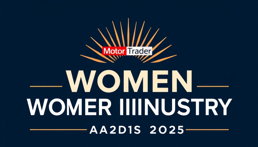 Motor Trader Women in Motor Industry Awards 2025 logo in bronze and blue.