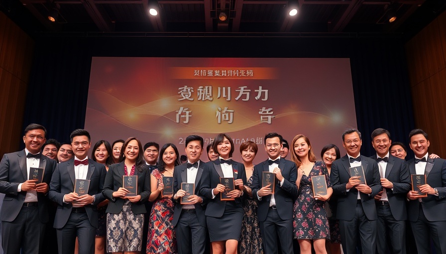 Alphera Financial Services Car Finance Awards group photo on stage.