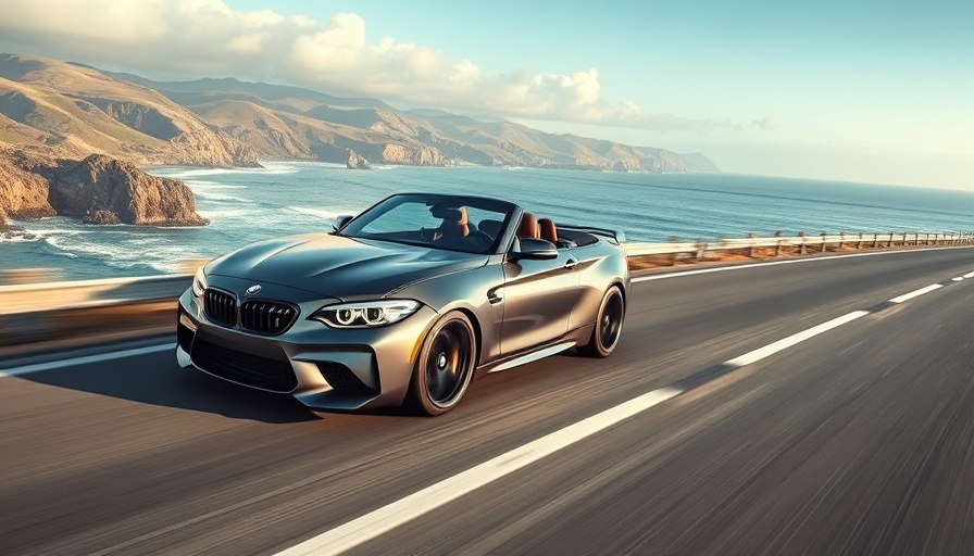 2026 BMW M2 CS driving along scenic ocean road.
