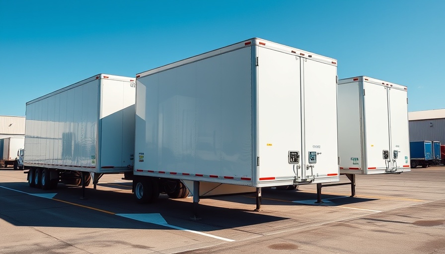 Three trailers parked in a lot, ideal for first-time buyers.
