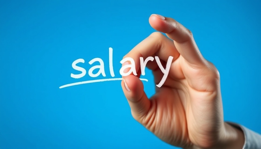 Hand drawing a rising salary graph, flexibility in recruitment.