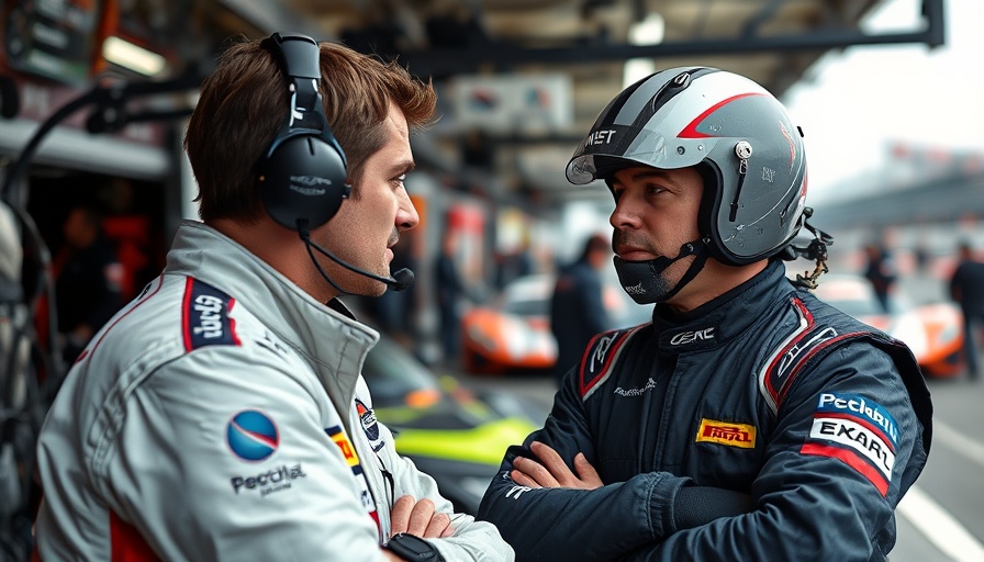 Pierre Gasly's new teammate adjustment in pit lane strategy discussion.