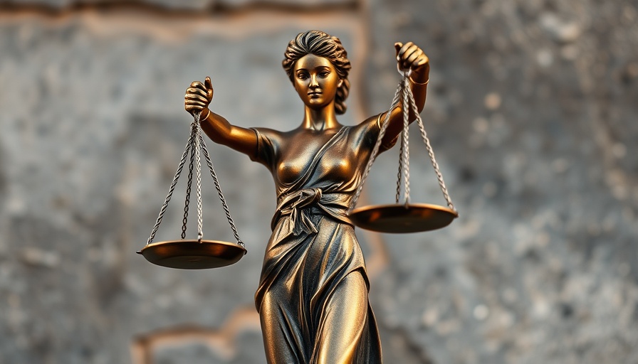 Statue of Lady Justice symbolizing car accident lawsuits.