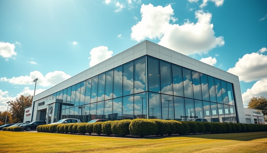 Lloyd Motor Group Skoda dealership exterior on a sunny day.