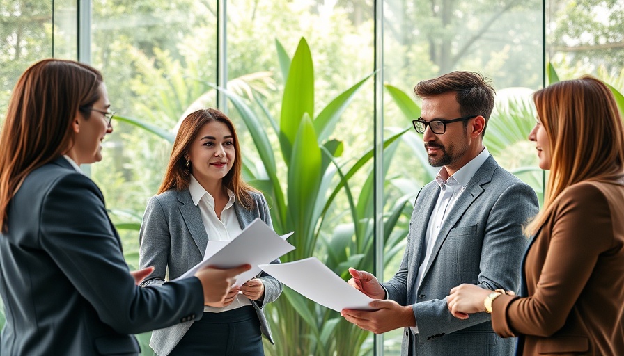 Professionals discussing GAP insurance for leased vehicles in a modern office.