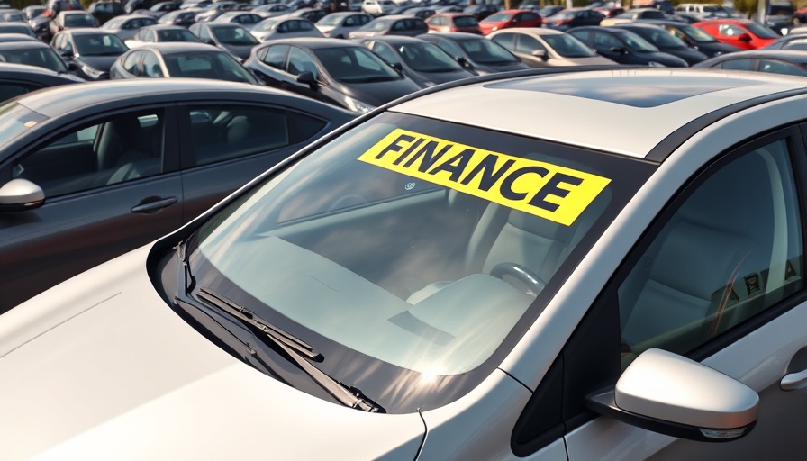 Used cars with finance offers highlighting UK car market growth.