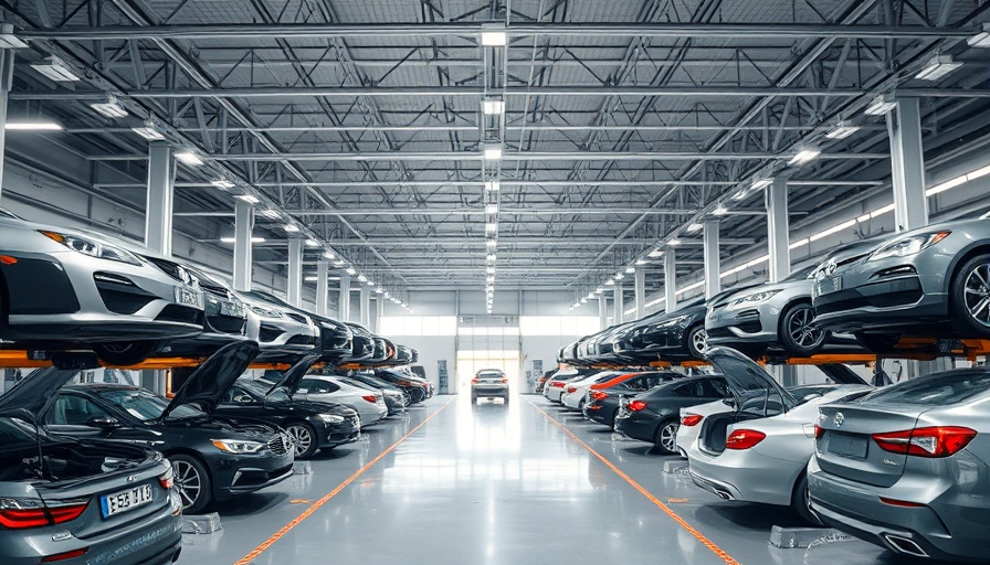 Perrys automotive service garage showcasing busy workshop.