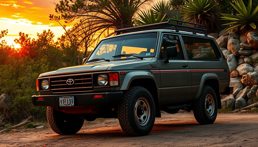 1990 Toyota 4Runner in scenic outdoor setting with sunset.