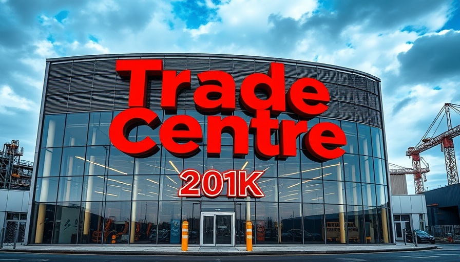 Trade Centre Group's vibrant sign highlighting profits turnaround.