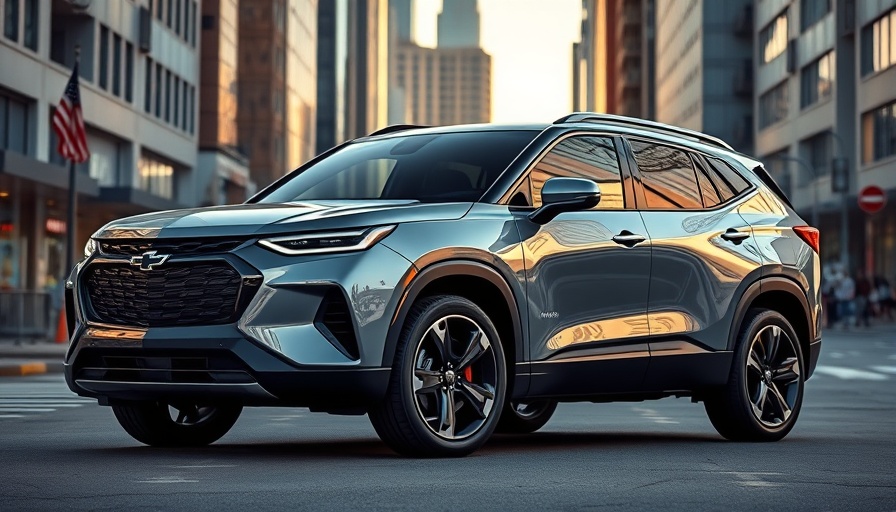 Sleek Chevy Blazer EV parked in the city, highlighting design.