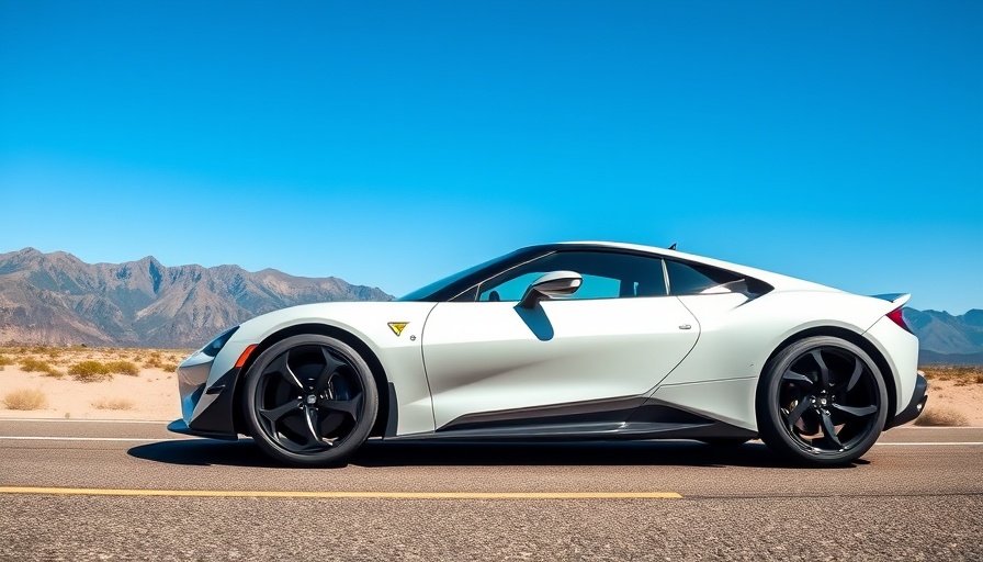 Sleek sports car with mountain backdrop, non-hybrid performance vehicles.