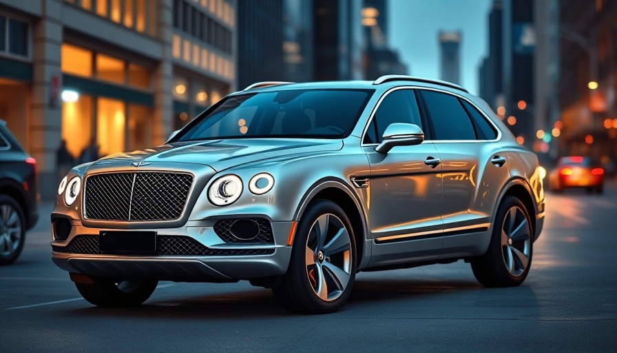 Luxurious silver 2026 Bentley Bentayga Speed in urban setting.