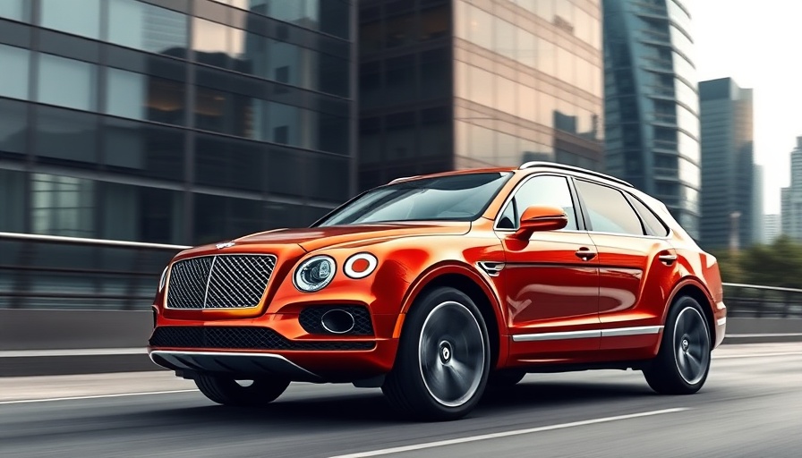 Bentley Bentayga Speed performance in urban setting, vibrant.
