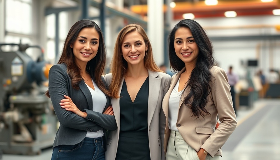 Professional women at Ford Electric Vehicle Centre Daventry, smiling indoors.