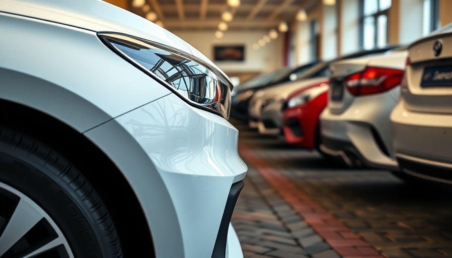 Used cars lined up at dealership, highlighting fastest-selling used car in June.