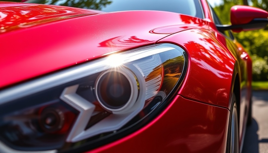 Shiny red car close-up, representing Total Loss Claims