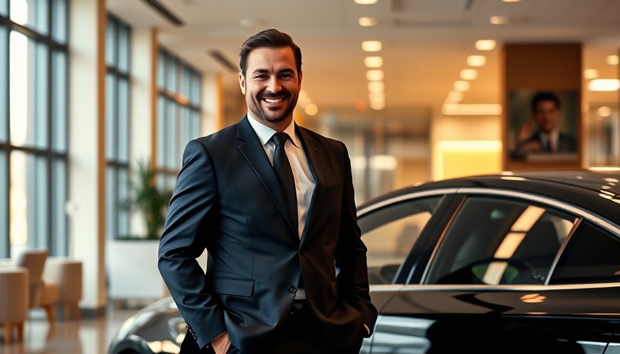BMW corporate sales general manager appointment, man in suit smiling.