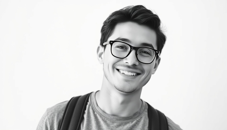 Confident young man smiling, related to Carmoola dealer network growth.