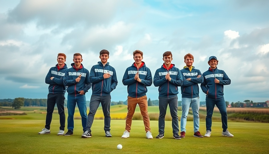 Bowker BMW sponsors Preston Golf Club Junior Team on golf course.