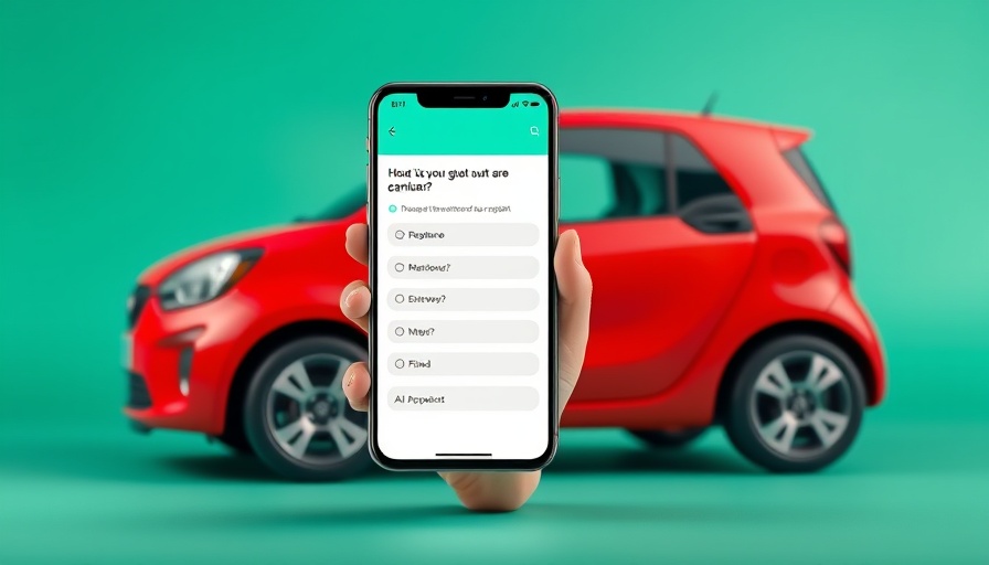 Modern AI search tool concept for used vans and cars