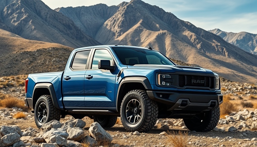 Rivian R1T truck in rugged terrain showcasing performance.