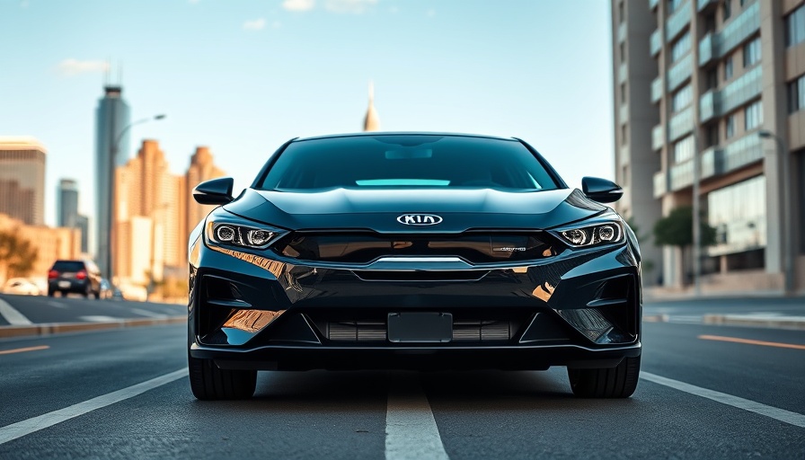 2025 Kia EV6 GT on a city street, sleek and modern design.