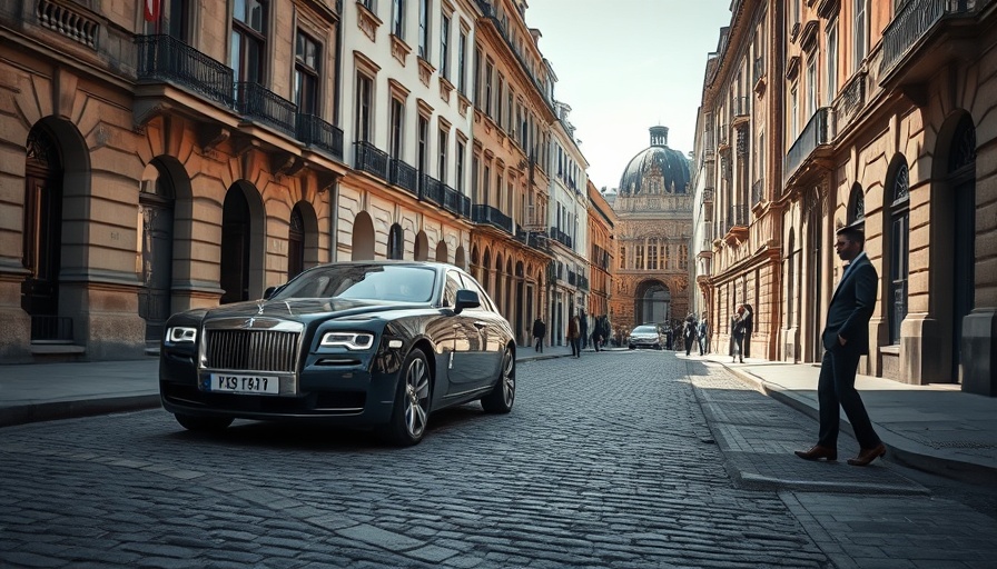 Elegant luxury car in urban setting, best luxury cars showcase.