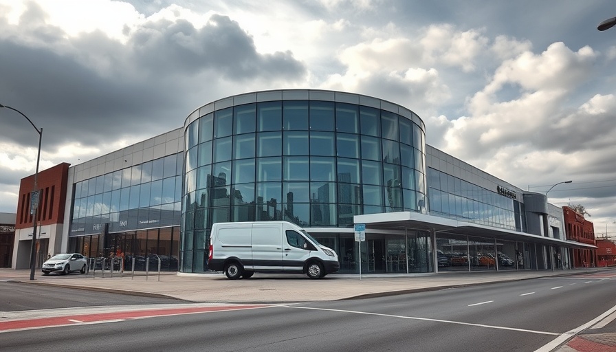 Farizon flagship dealership North London with electric van display.