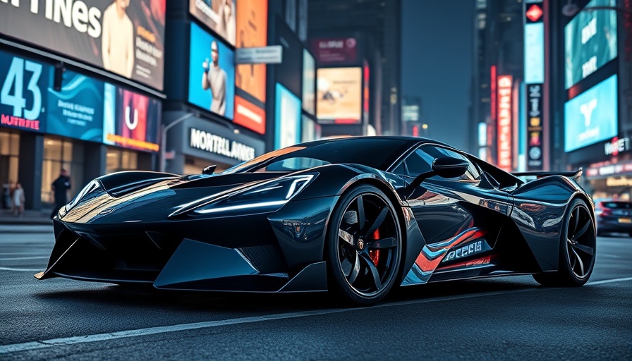 2026 Lamborghini Temerario in futuristic cityscape, ambient lighting.