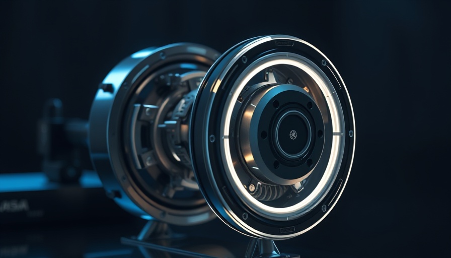 Cutting-edge YASA electric motor with intricate design.