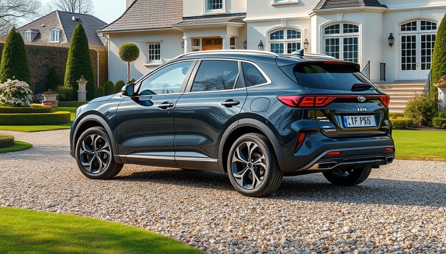 Kia EV9 GT-Line S AWD review parked outside elegant house.
