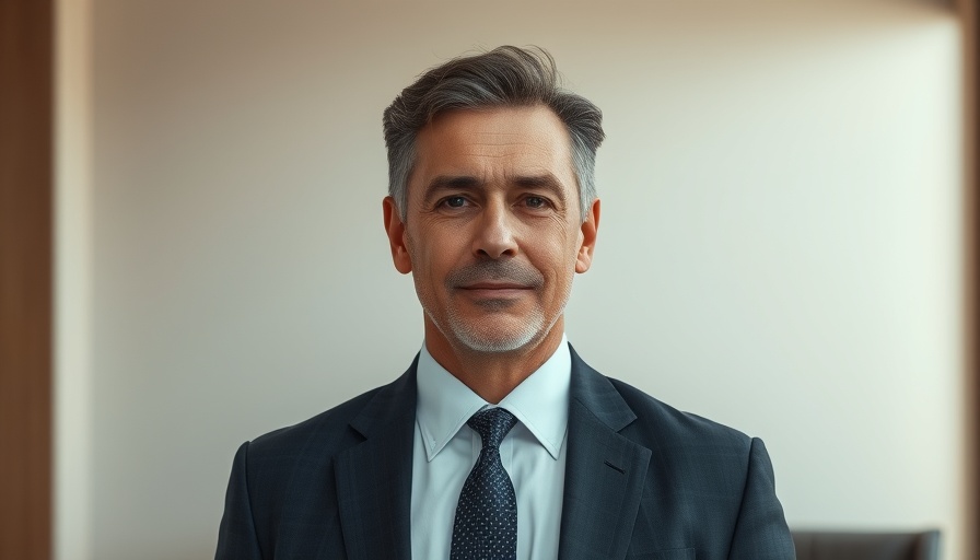 Middle-aged man in formal attire for Renault Group new CEO.