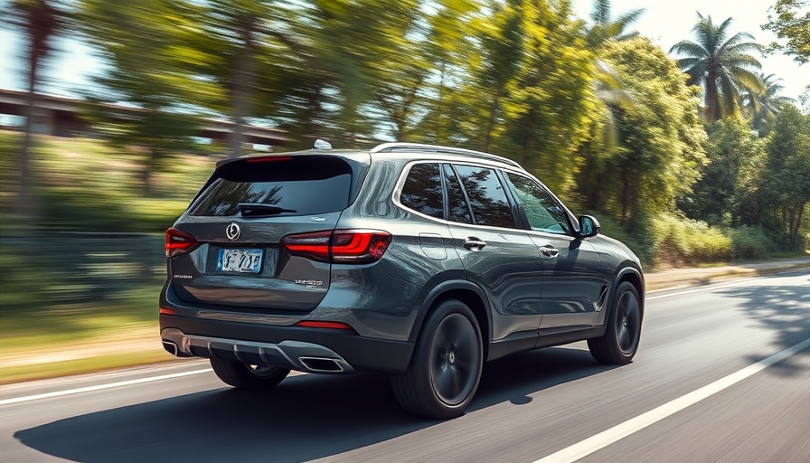 2025 Subaru Forester Hybrid driving on a forest road.