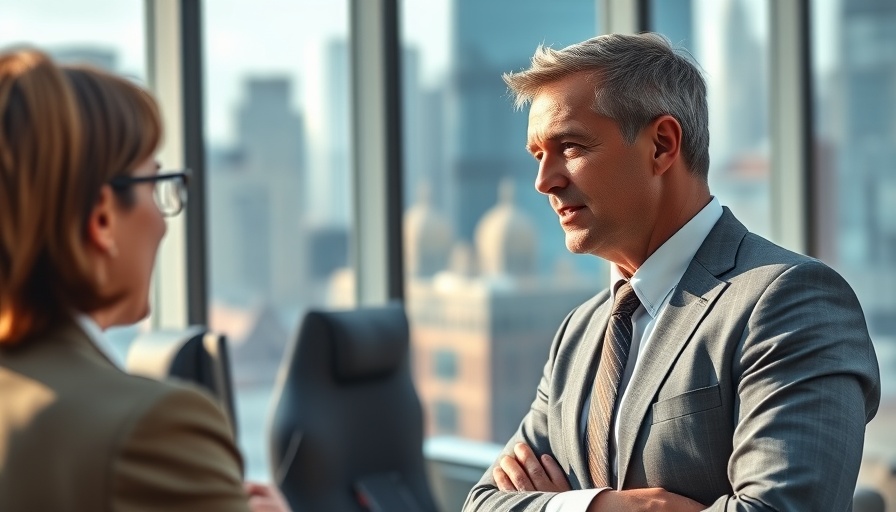 Professional discussing Tandem Bank motor finance in modern office.